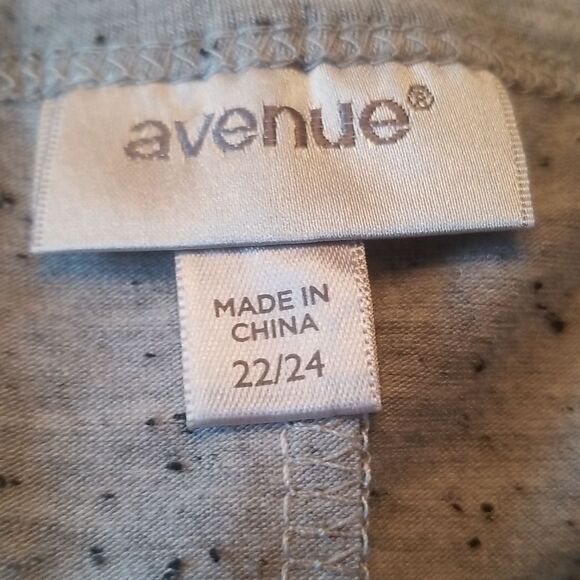 Avenue Summer T Speckled Gray EUC SZ 22/24 (3X) - Picture 5 of 7